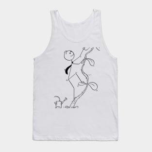 Climbing Stick Person Coffee Cup Tank Top